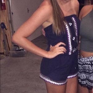 sleeveless romper with embroidery!